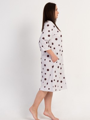 Woman Polka Dot Supreme Big Size Home Dress Woman Polka Dot Supreme Big Size Home Dress