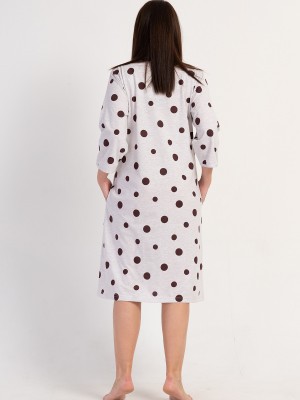 Woman Polka Dot Supreme Big Size Home Dress Woman Polka Dot Supreme Big Size Home Dress