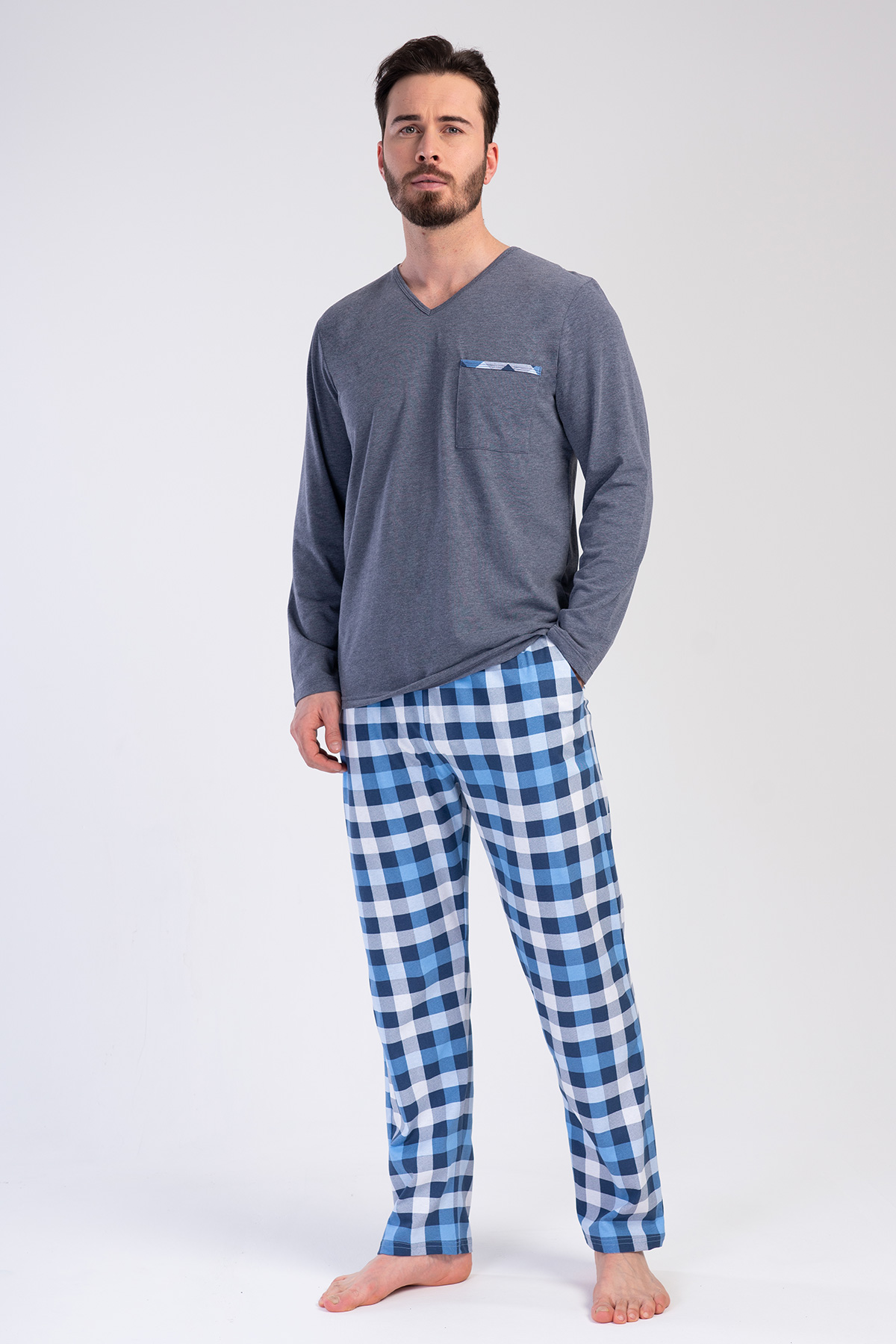 Man Supreme Big Size V Neck Pyjama Set Man Supreme Big Size V Neck Pyjama Set