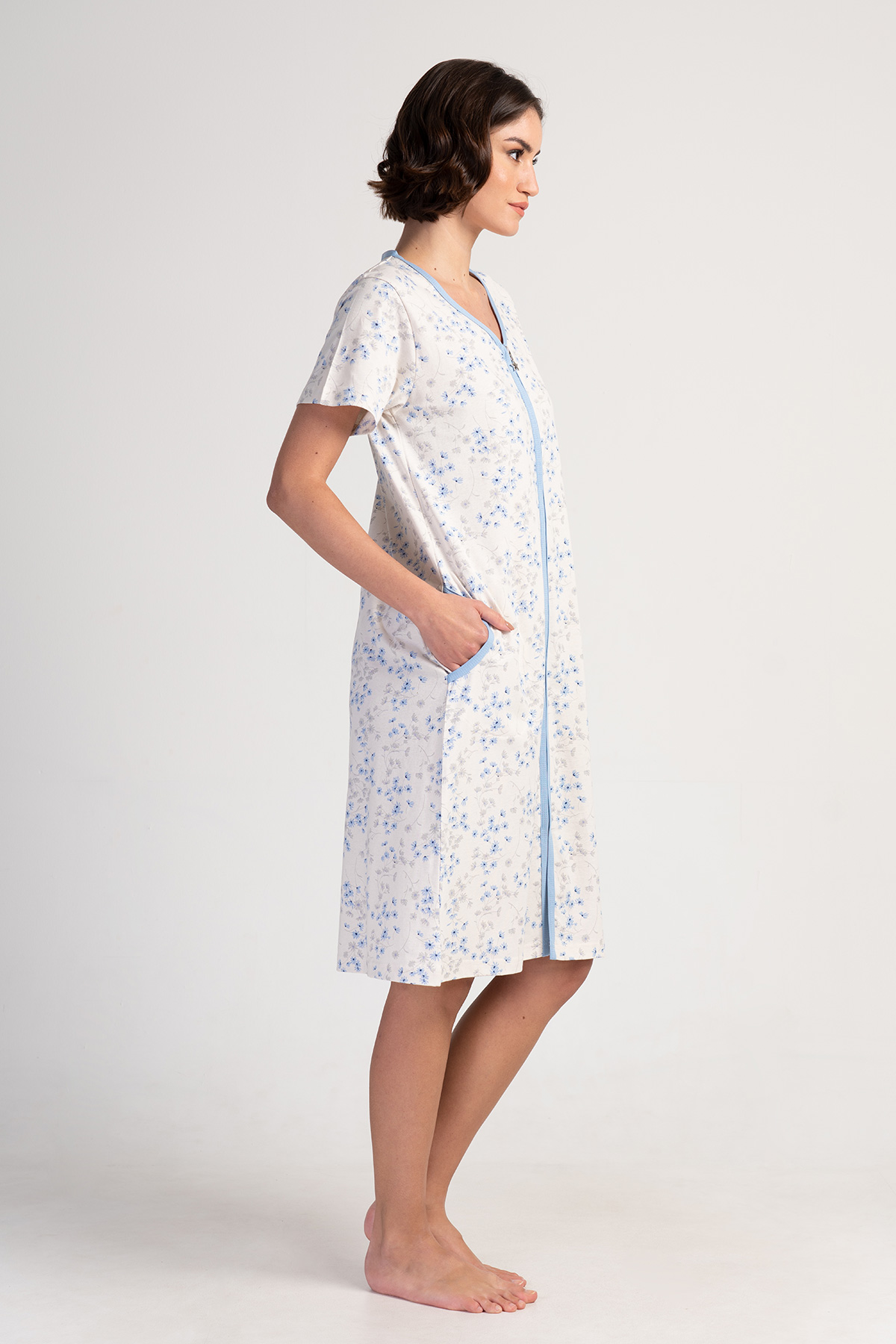 Woman Ecru Supreme Home Dress Woman Ecru Supreme Home Dress