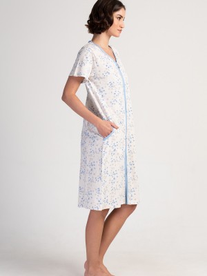 Woman Ecru Supreme Home Dress Woman Ecru Supreme Home Dress