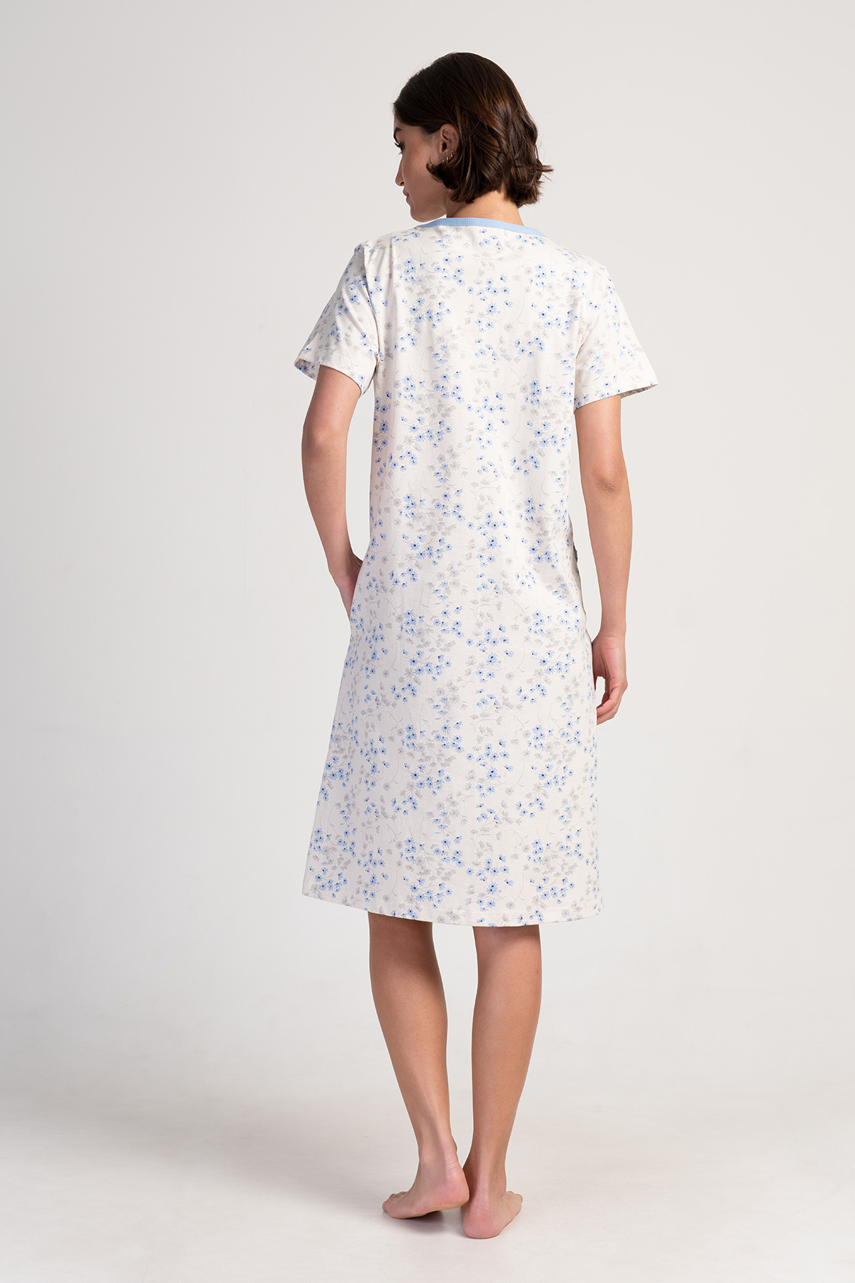 Woman Ecru Supreme Home Dress Woman Ecru Supreme Home Dress