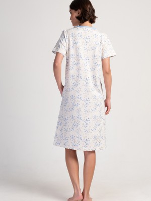 Woman Ecru Supreme Home Dress Woman Ecru Supreme Home Dress