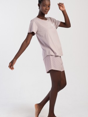 Woman Light Brown Supreme Short Set Woman Light Brown Supreme Short Set