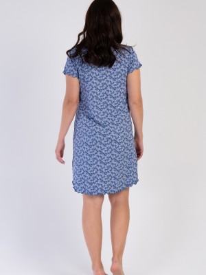 Woman Big Size Viscon Blue Tunic Woman Big Size Viscon Blue Tunic