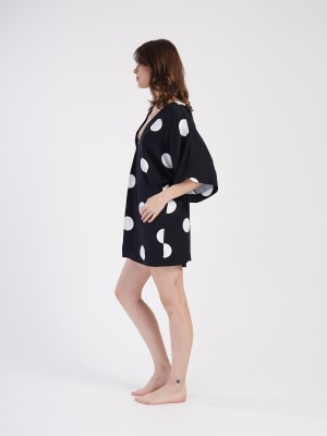 Woman Belmando Black Polka Dot Short Set Woman Belmando Black Polka Dot Short Set