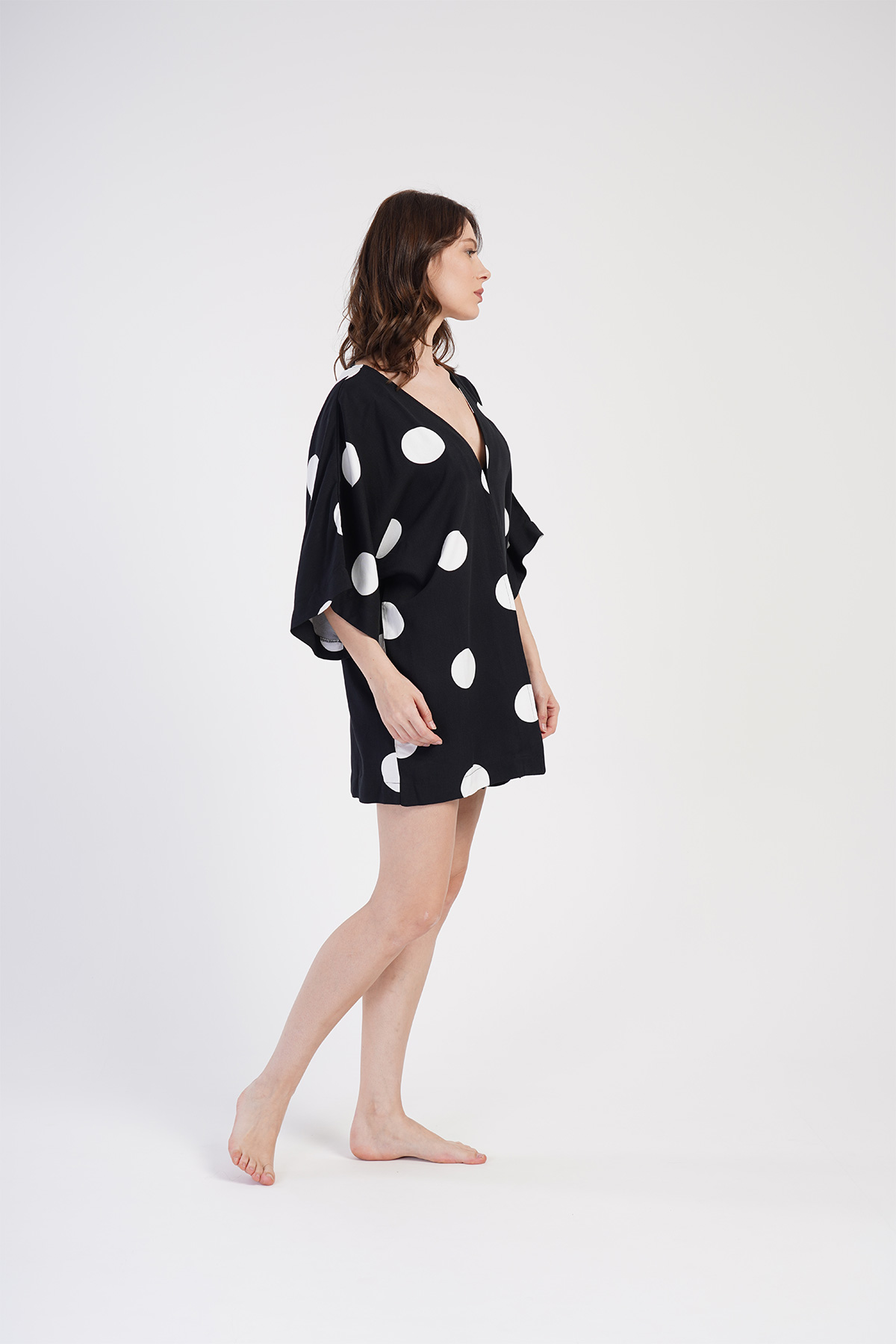 Woman Belmando Black Polka Dot Short Set Woman Belmando Black Polka Dot Short Set