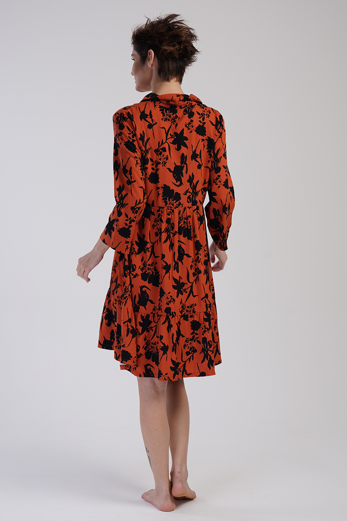 Woman Belmando Shirt Collar Tunic Woman Belmando Shirt Collar Tunic