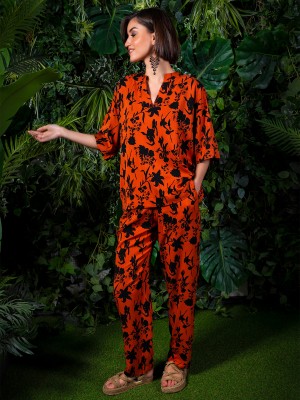 Woman Belmando Orange Pyjama Set Woman Belmando Orange Pyjama Set