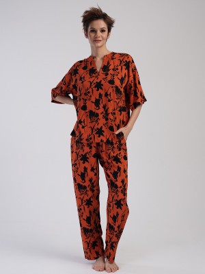 Woman Belmando Orange Pyjama Set Woman Belmando Orange Pyjama Set
