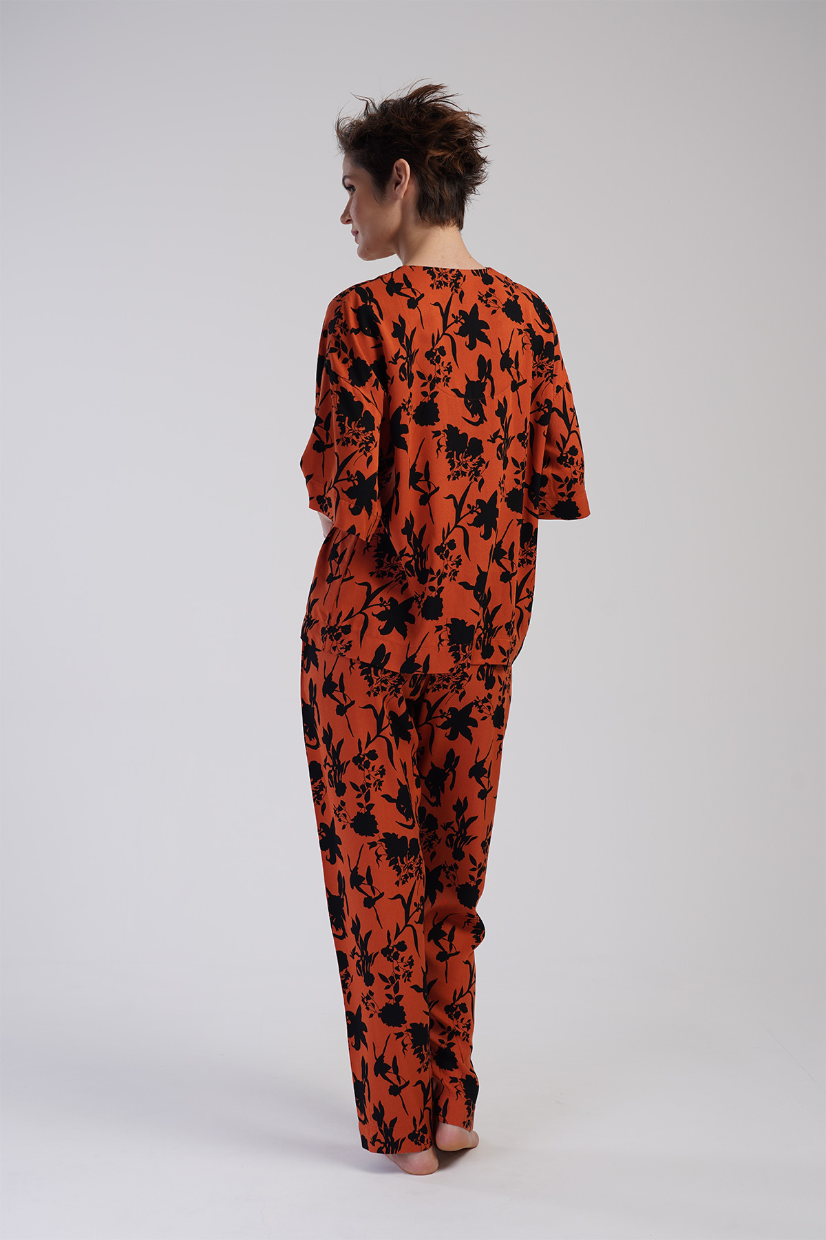 Woman Belmando Orange Pyjama Set Woman Belmando Orange Pyjama Set