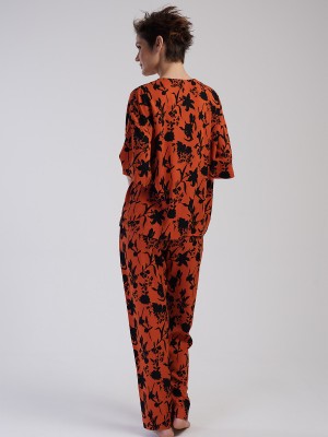 Woman Belmando Orange Pyjama Set Woman Belmando Orange Pyjama Set