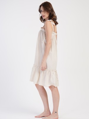 Woman Linen Ruffled Tunic Woman Linen Ruffled Tunic