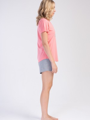 Woman Supreme Cotton Pink Short Set Woman Supreme Cotton Pink Short Set