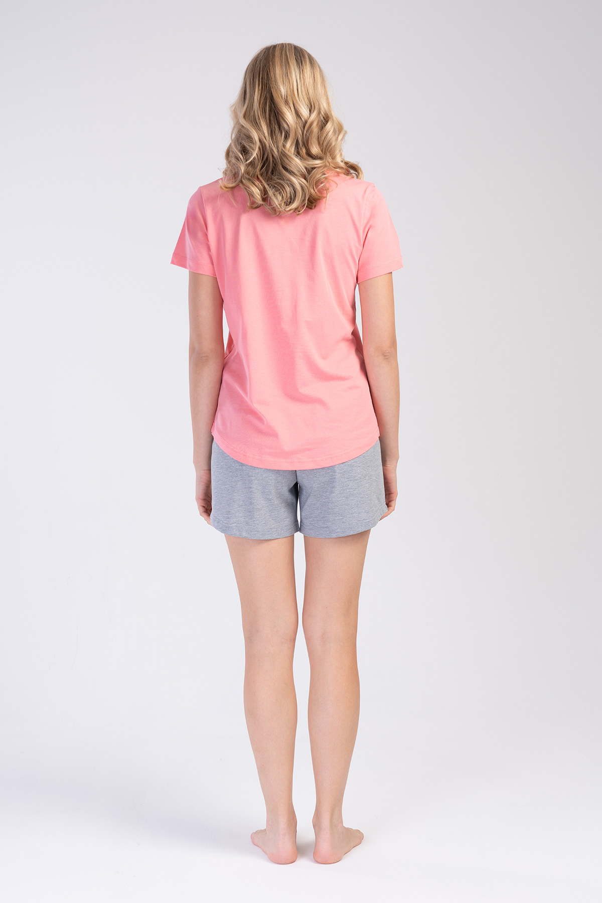 Woman Supreme Cotton Pink Short Set Woman Supreme Cotton Pink Short Set