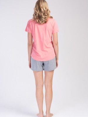 Woman Supreme Cotton Pink Short Set Woman Supreme Cotton Pink Short Set