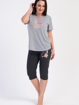 Woman Big Size Supreme Heya Capri Set Woman Big Size Supreme Heya Capri Set