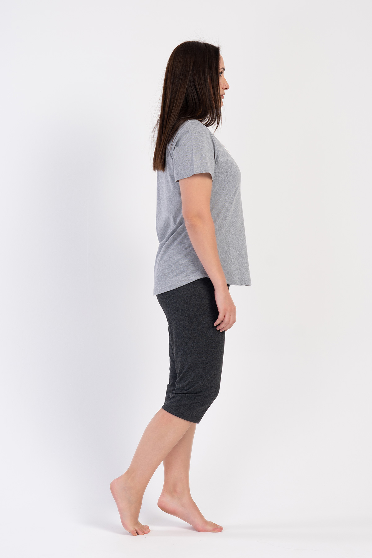 Woman Big Size Supreme Heya Capri Set Woman Big Size Supreme Heya Capri Set