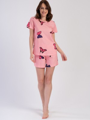 Woman Pink Butterfly Supreme Short Set Woman Pink Butterfly Supreme Short Set
