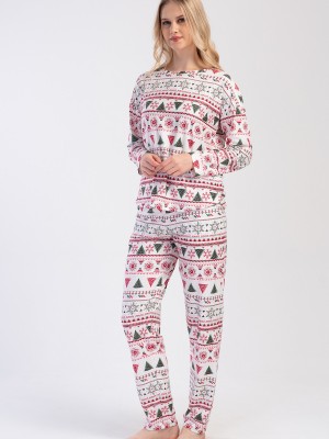 Woman Microsoft Marla Christmas Pyjama Set Woman Microsoft Marla Christmas Pyjama Set