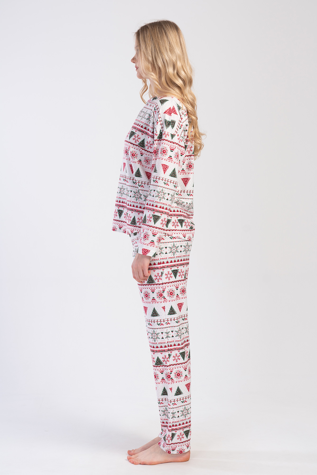 Woman Microsoft Marla Christmas Pyjama Set Woman Microsoft Marla Christmas Pyjama Set