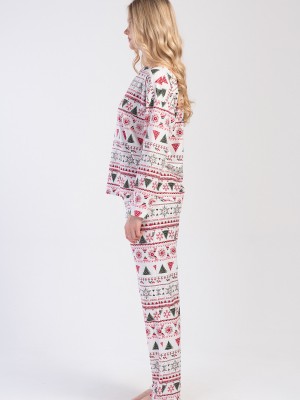 Woman Microsoft Marla Christmas Pyjama Set Woman Microsoft Marla Christmas Pyjama Set