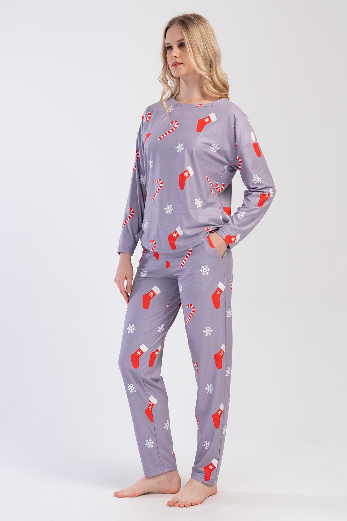 Woman Microsoft Marla Christmas Pyjama Set Woman Microsoft Marla Christmas Pyjama Set