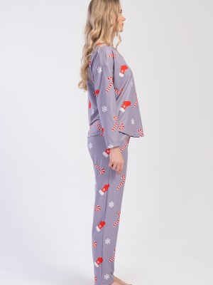 Woman Microsoft Marla Christmas Pyjama Set Woman Microsoft Marla Christmas Pyjama Set