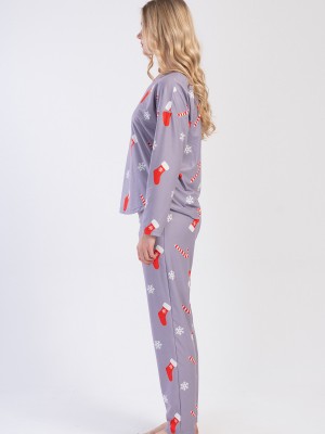 Woman Microsoft Marla Christmas Pyjama Set Woman Microsoft Marla Christmas Pyjama Set