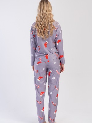 Woman Microsoft Marla Christmas Pyjama Set Woman Microsoft Marla Christmas Pyjama Set
