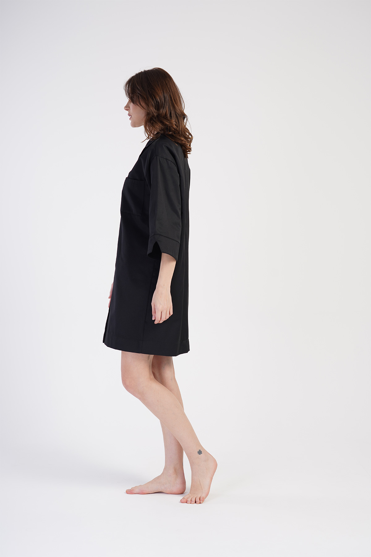 Woman Oxford Shirt Collar Tunic Woman Oxford Shirt Collar Tunic