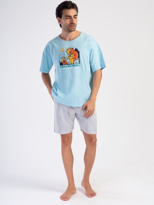 Man Explore Supreme Low Shoulder Short Set Man Explore Supreme Low Shoulder Short Set