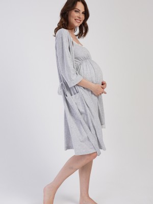 Woman Supreme Parla Pregnant Dressing Gown Set Woman Supreme Parla Pregnant Dressing Gown Set