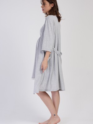 Woman Supreme Parla Pregnant Dressing Gown Set Woman Supreme Parla Pregnant Dressing Gown Set