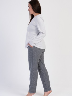 Woman Mate Jacquard Big Size Pyjama Set Woman Mate Jacquard Big Size Pyjama Set