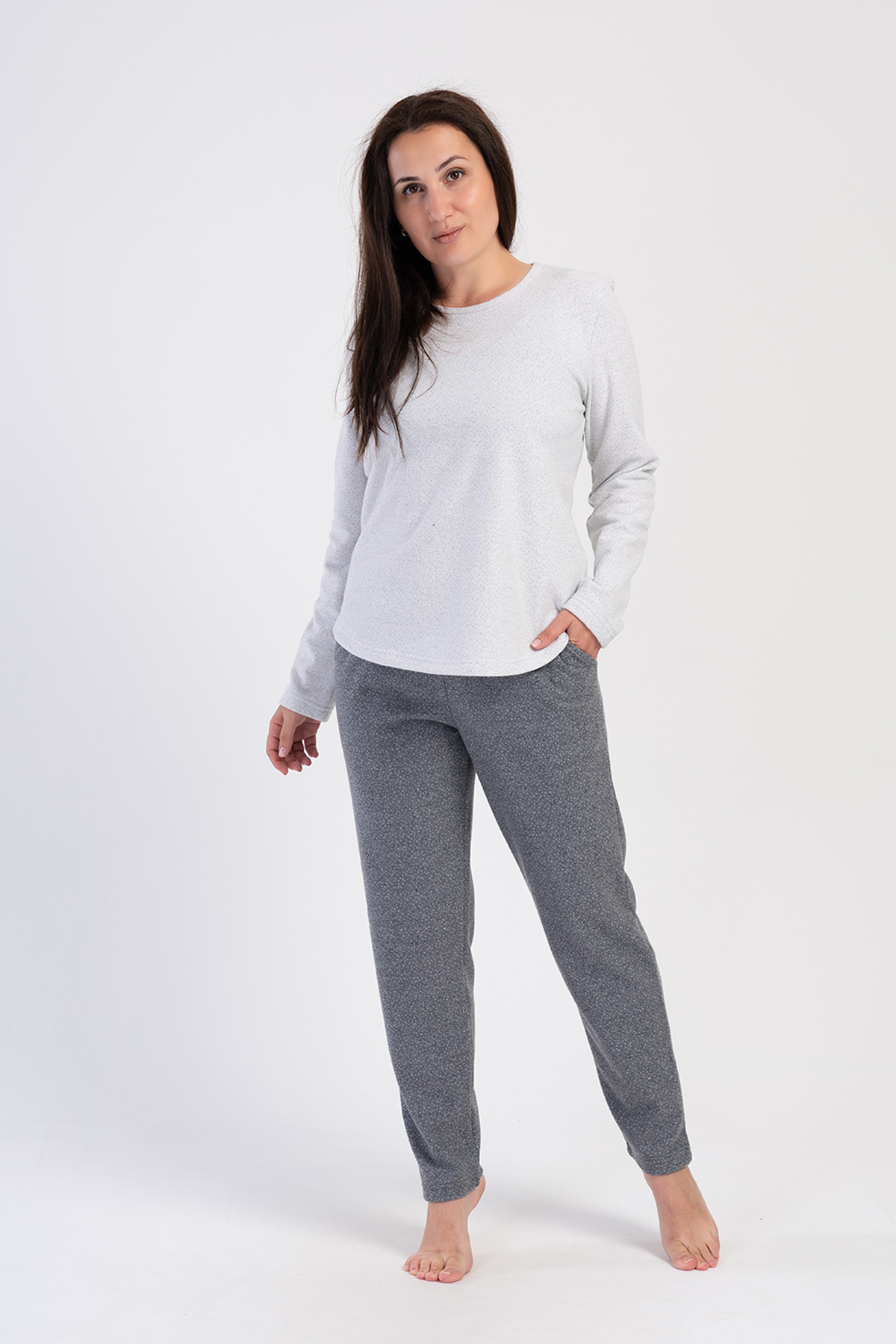Woman Mathe Jacquard Big Size Pyjama Set Woman Mathe Jacquard Big Size Pyjama Set