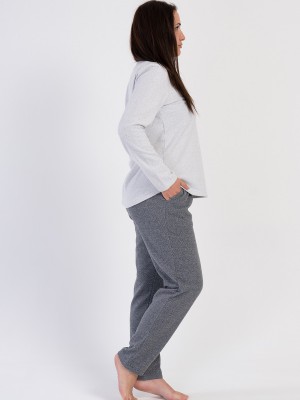 Woman Mathe Jacquard Big Size Pyjama Set Woman Mathe Jacquard Big Size Pyjama Set