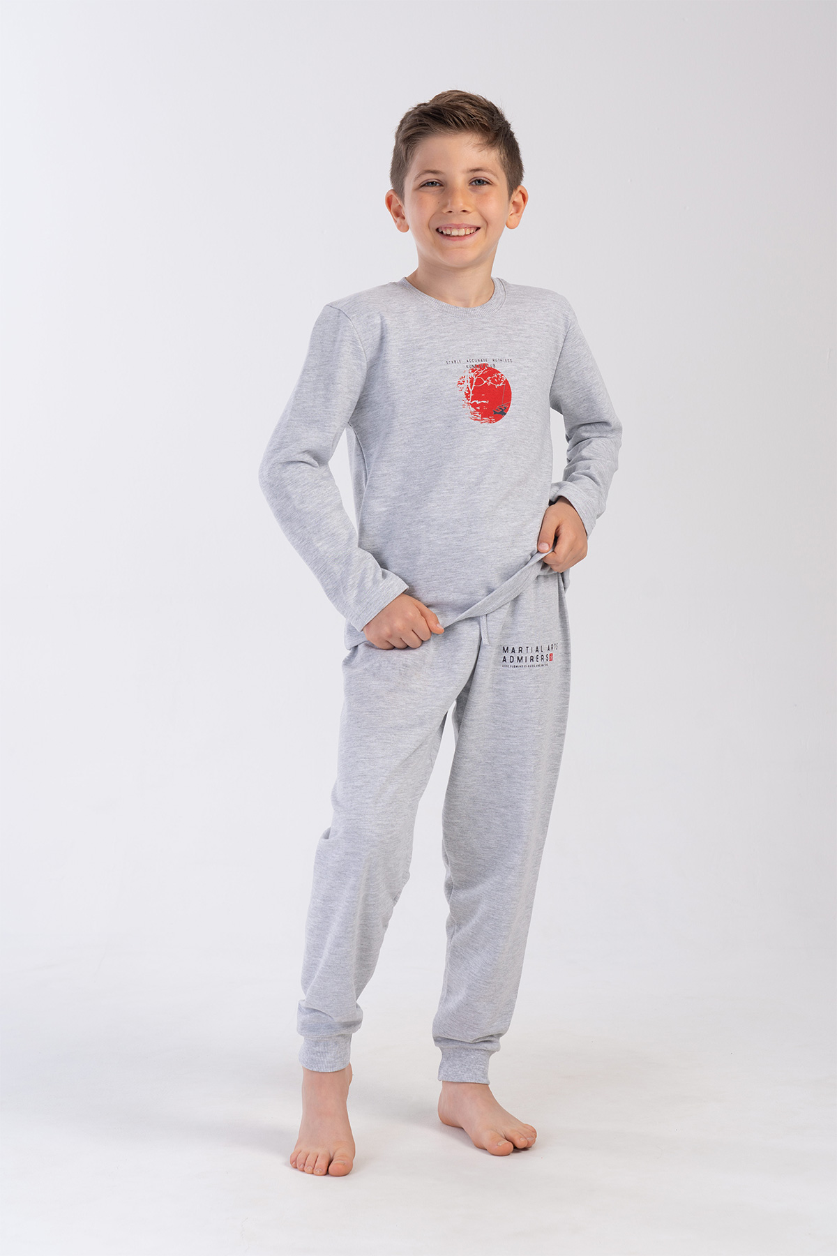 Kids' Boy Martial Long Sleeve Pyjama Set Kids' Boy Martial Long Sleeve Pyjama Set