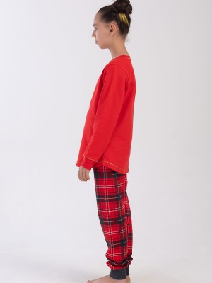 Kids' Girl Two Yarn Christmas Bear Pyjama Set Kids' Girl Two Yarn Christmas Bear Pyjama Set