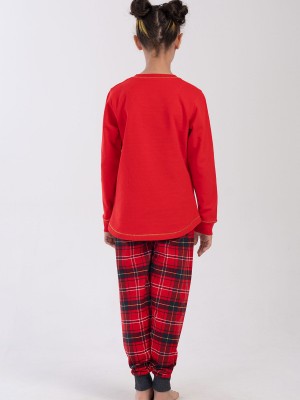 Kids' Girl Two Yarn Christmas Bear Pyjama Set Kids' Girl Two Yarn Christmas Bear Pyjama Set