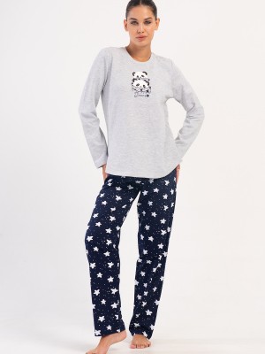 Woman Two Yarn Mesna O Neck Pyjama Set Woman Two Yarn Mesna O Neck Pyjama Set