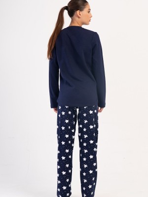Woman Two Yarn Mesna O Neck Pyjama Set Woman Two Yarn Mesna O Neck Pyjama Set