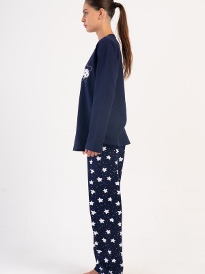Woman Enna Two Yarn Long Sleeve Pyjama Set Woman Enna Two Yarn Long Sleeve Pyjama Set