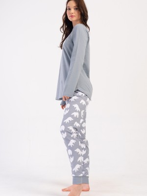 Woman Stone Two Yarn Big Size O Neck Pyjama Set Woman Stone Two Yarn Big Size O Neck Pyjama Set