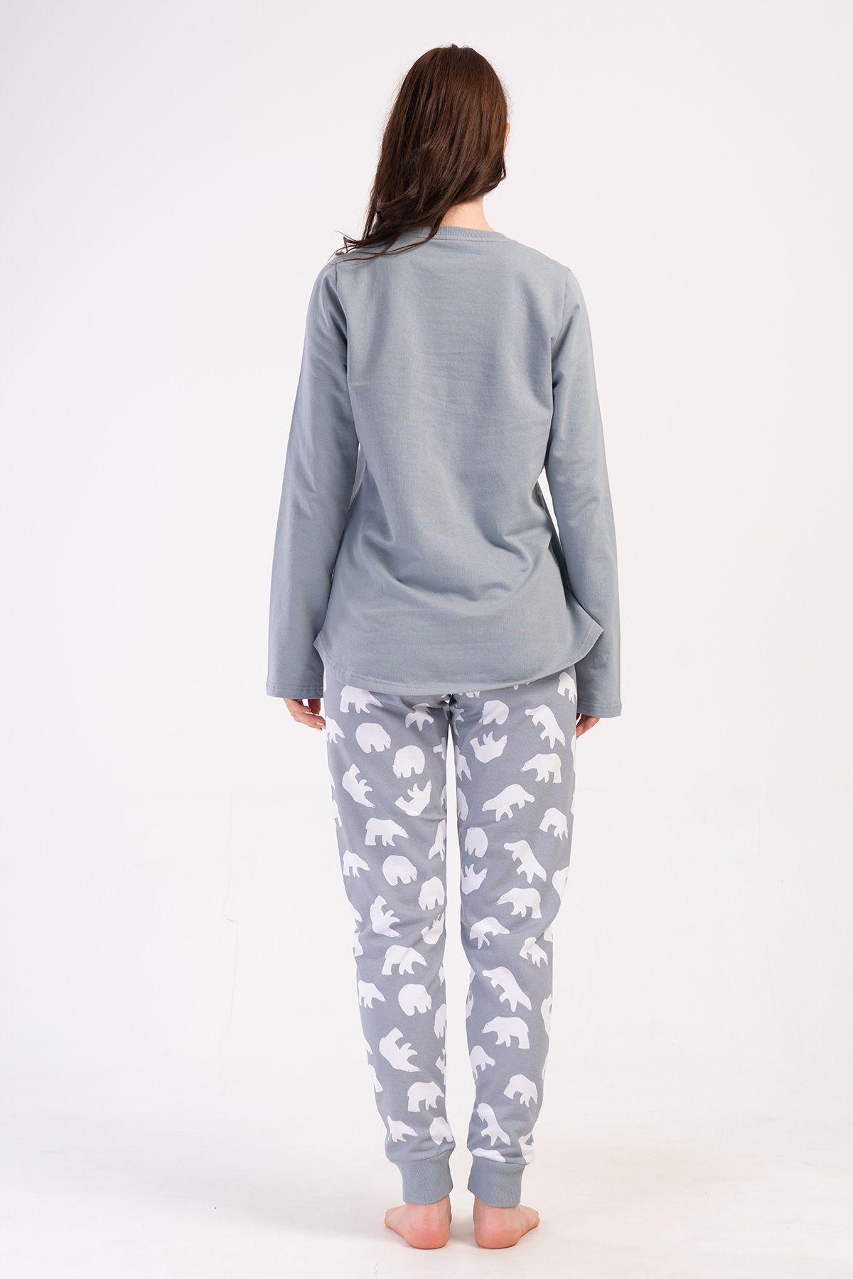Woman Stone Two Yarn Big Size O Neck Pyjama Set Woman Stone Two Yarn Big Size O Neck Pyjama Set