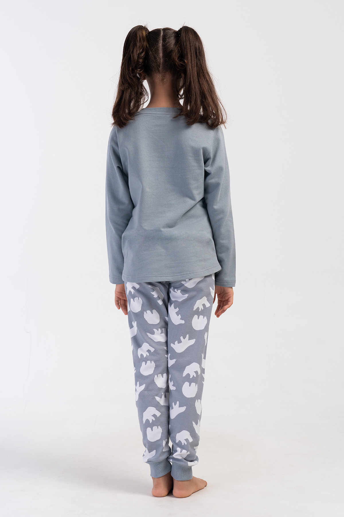 Kids' Girl Two Yarn Stone Long Sleeve Pyjama Set Kids' Girl Two Yarn Stone Long Sleeve Pyjama Set