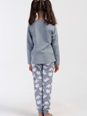 Kids' Girl Two Yarn Stone Long Sleeve Pyjama Set Kids' Girl Two Yarn Stone Long Sleeve Pyjama Set