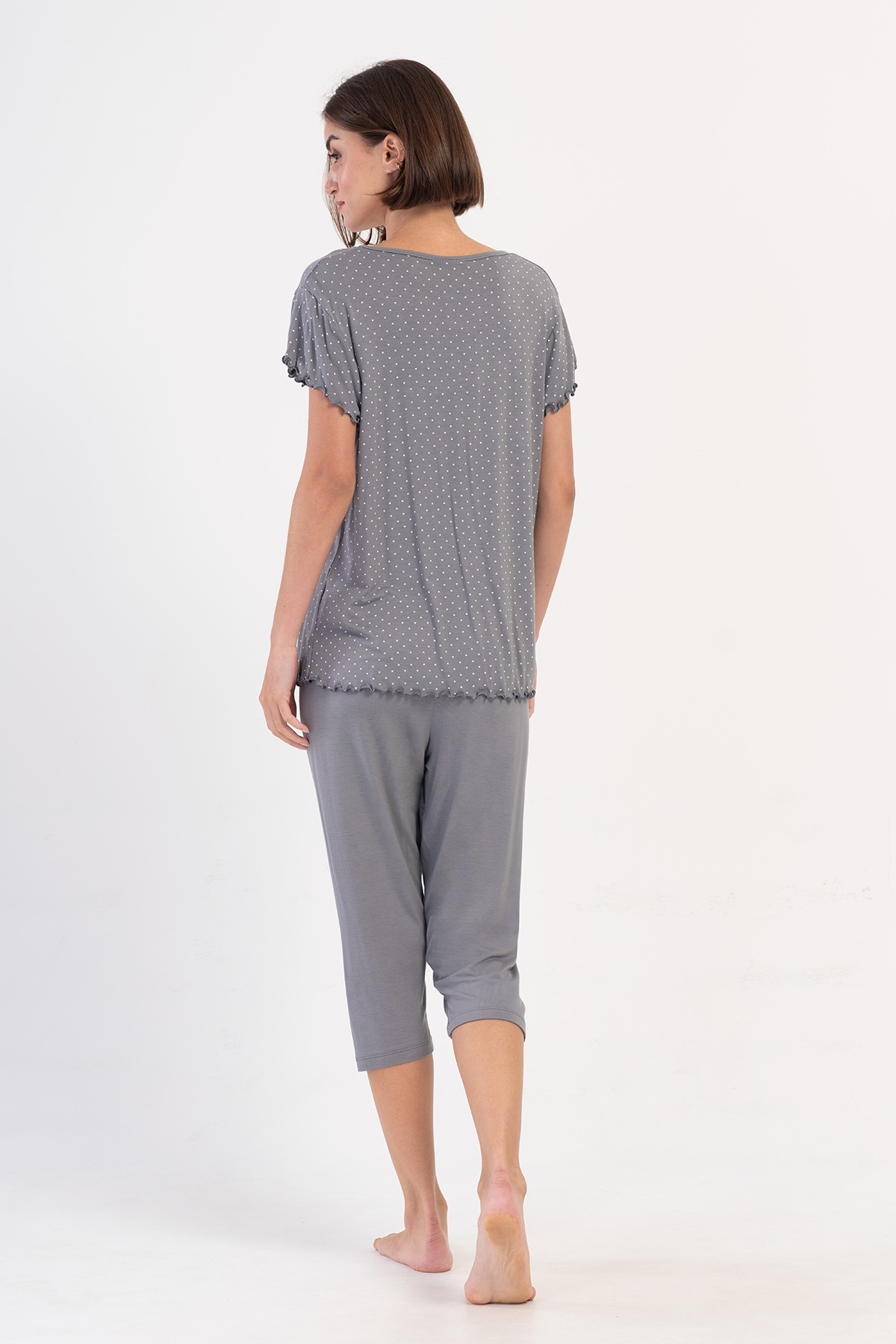 Woman Viscon Big Size Dena Capri Set Woman Viscon Big Size Dena Capri Set