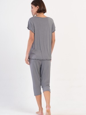 Woman Viscon Big Size Dena Capri Set Woman Viscon Big Size Dena Capri Set