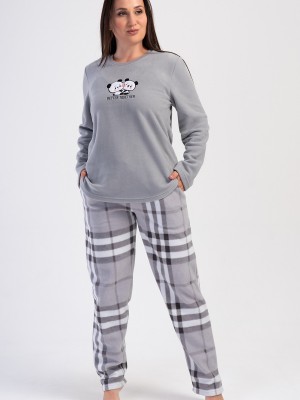 Woman Fleece Big Size Gesty Pyjama Set Woman Fleece Big Size Gesty Pyjama Set